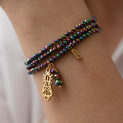 Pulsera Dolce Virgen del Pilar Dorada
