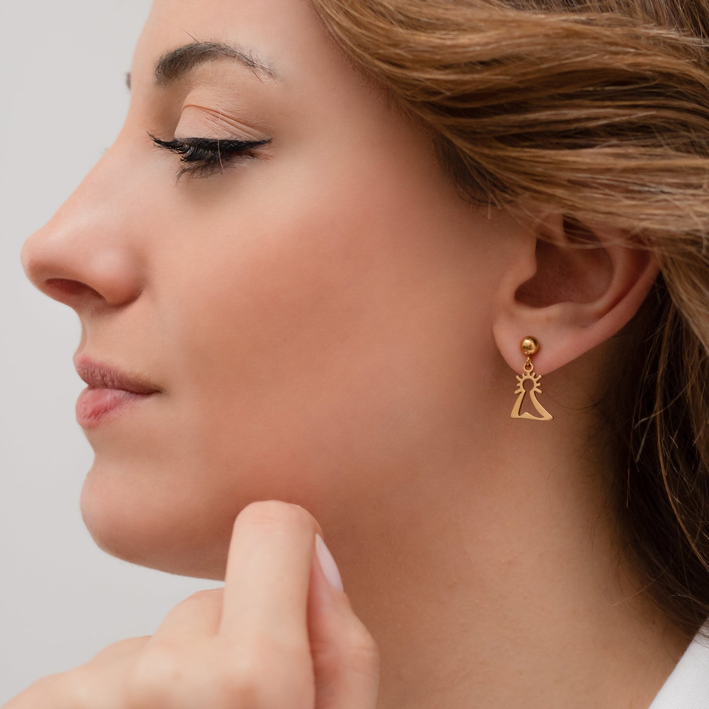 Pendientes Virgen del Pilar pequeña