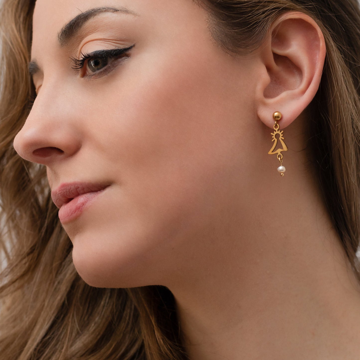 Pendientes Virgen del Pilar pequeña