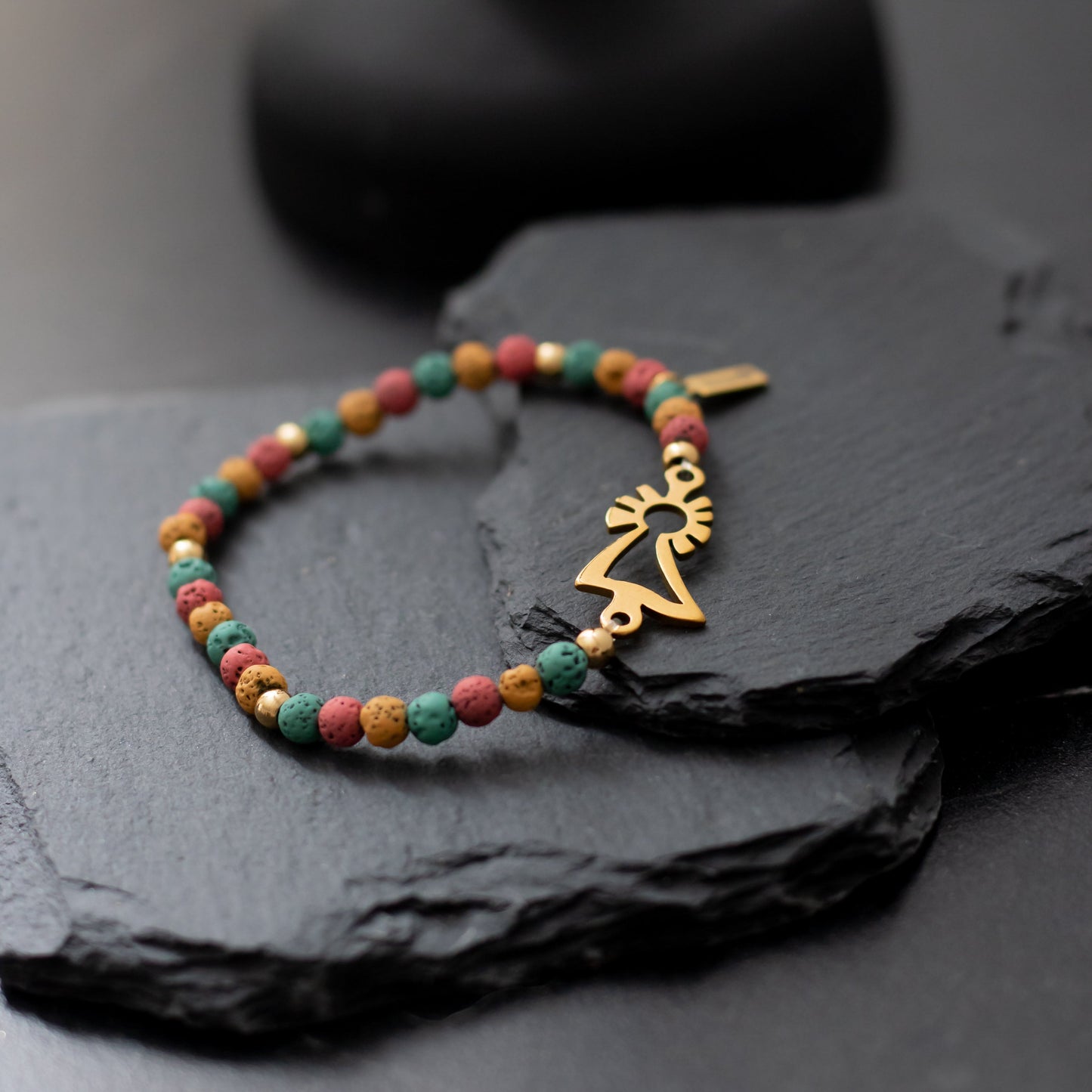 Pulsera Virgen del Pilar dorada
