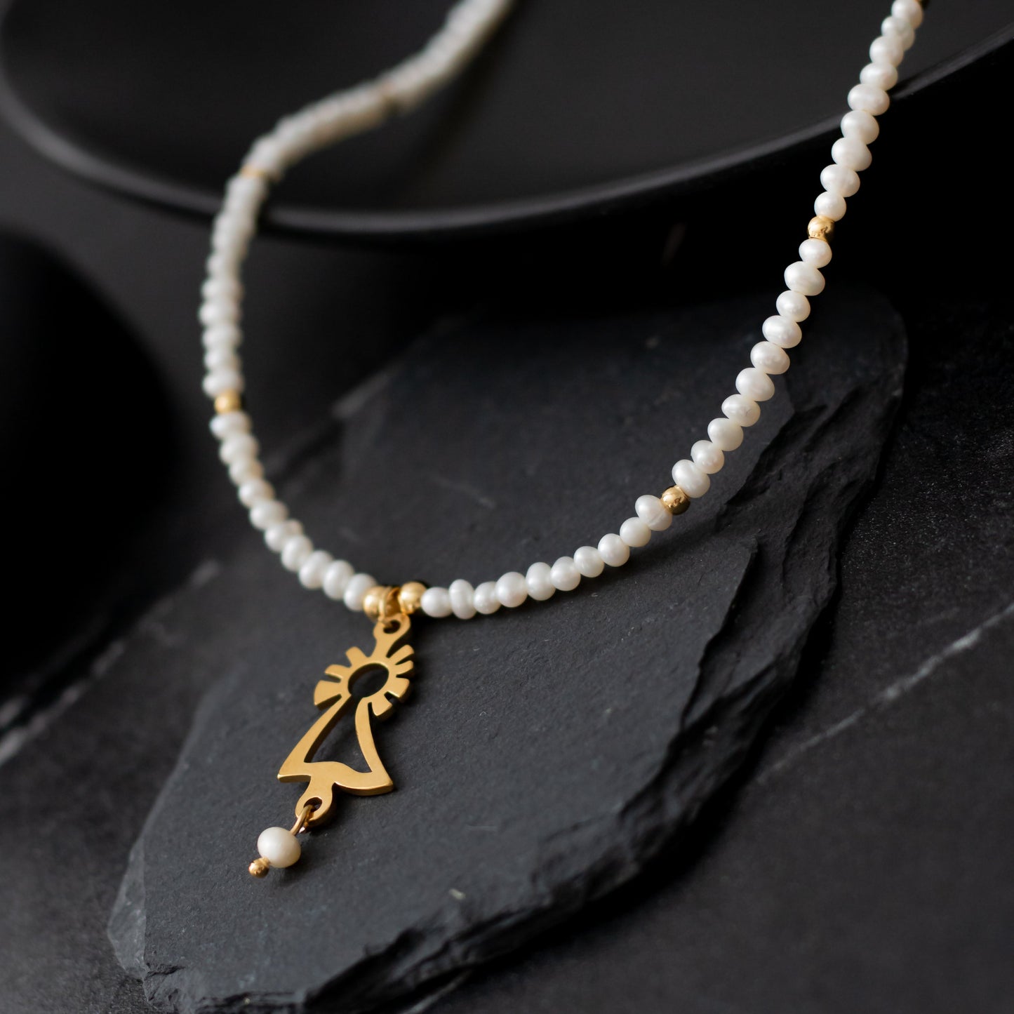 Collar perlas Virgen