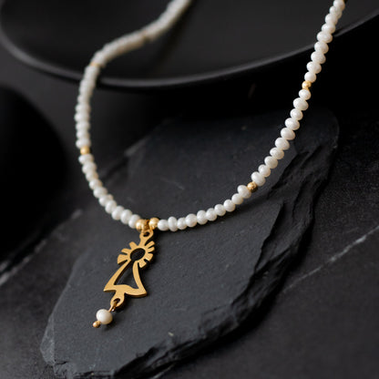 Collar perlas Virgen