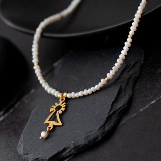 Collar perlas Virgen