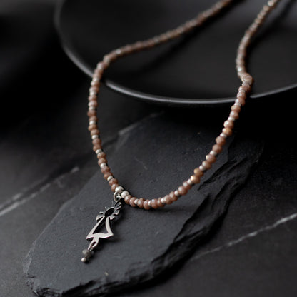 Collar Virgen del Pilar acero