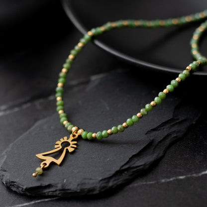 Collar Virgen del Pilar dorado