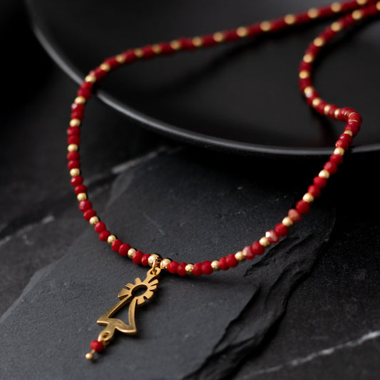 Collar Virgen del Pilar dorado