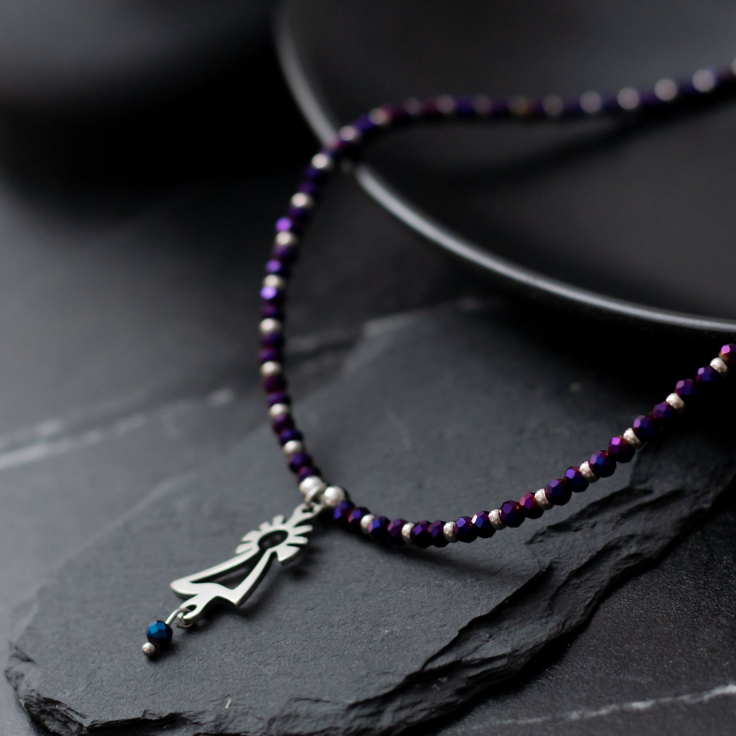 Collar Virgen del Pilar acero