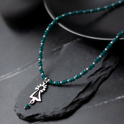 Collar Virgen del Pilar acero