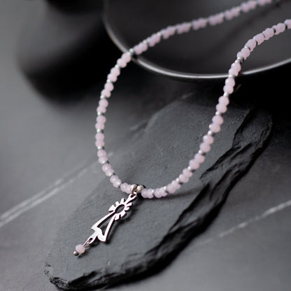 Collar Virgen del Pilar acero