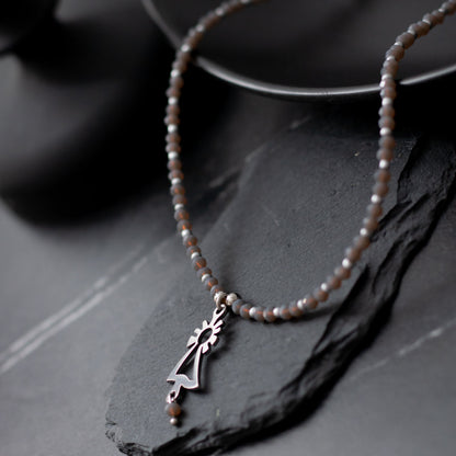 Collar Virgen del Pilar acero