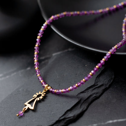 Collar Virgen del Pilar dorado
