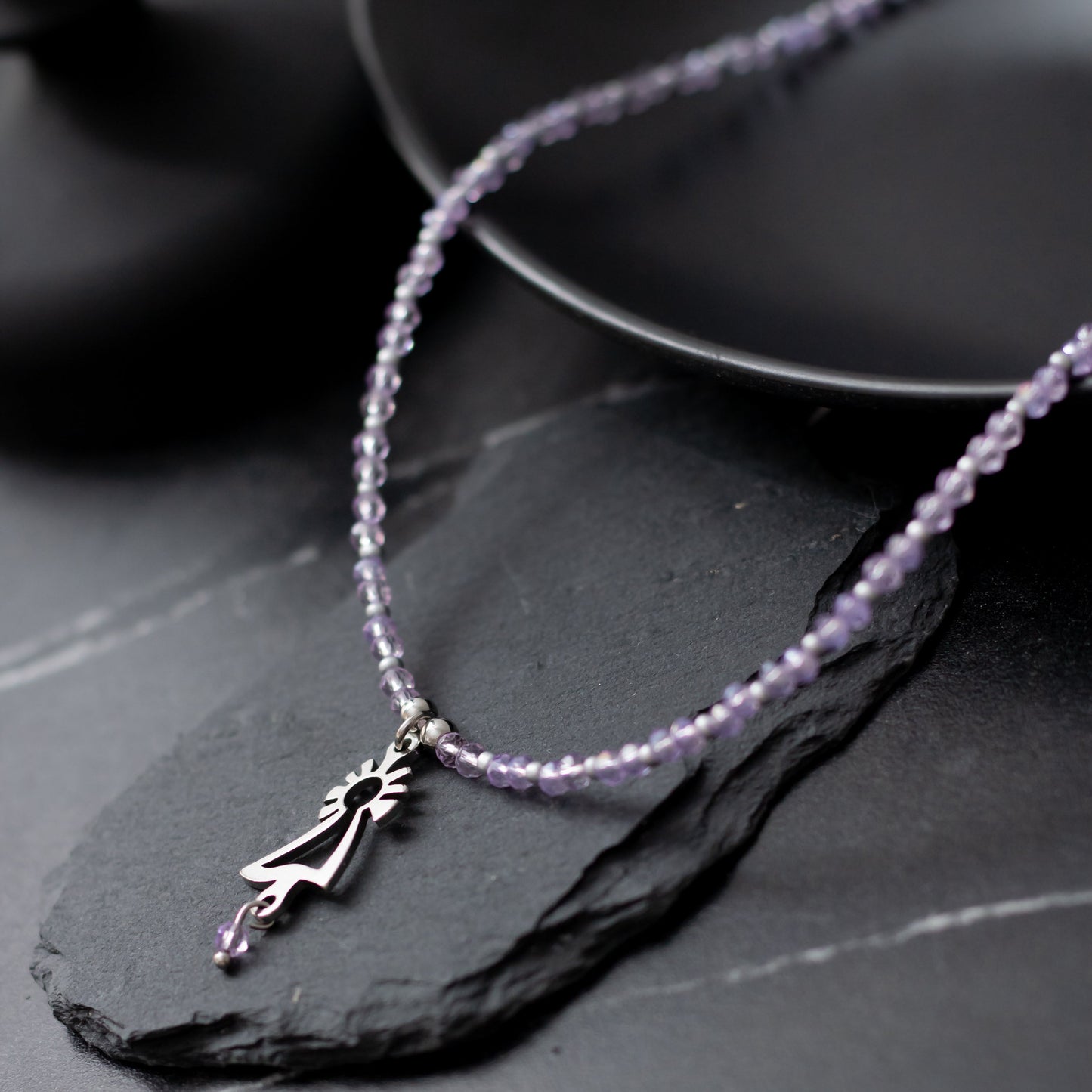 Collar Virgen del Pilar acero