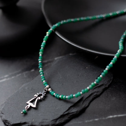 Collar Virgen del Pilar acero