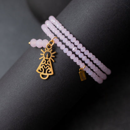 Pulsera Dolce Virgen del Pilar Dorada