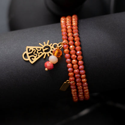 Pulsera Dolce Virgen del Pilar Dorada