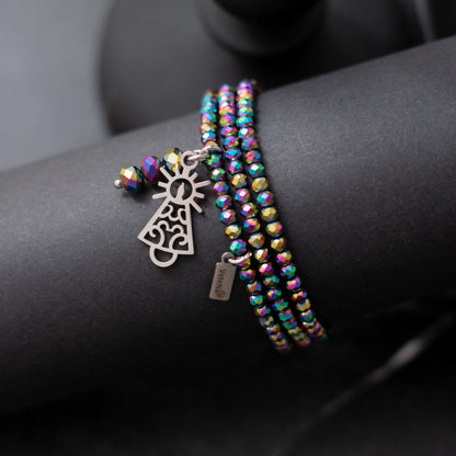 Pulsera Dolce Virgen del Pilar Plateada