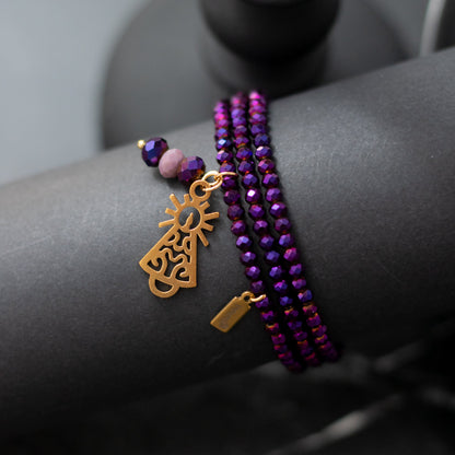 Pulsera Dolce Virgen del Pilar Dorada