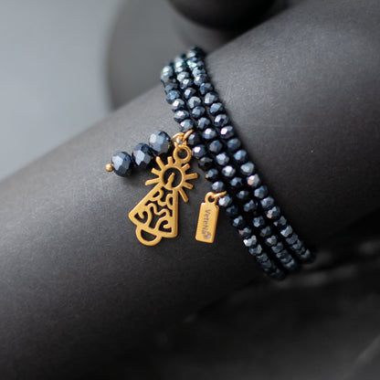 Pulsera Dolce Virgen del Pilar Dorada