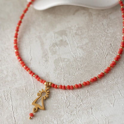 Collar Virgen del Pilar dorado