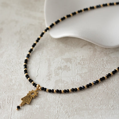 Collar Virgen del Pilar Mantón Dorado