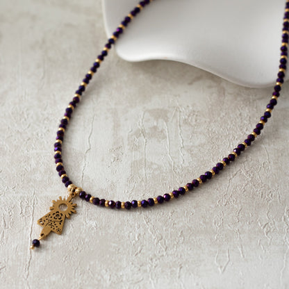 Collar Virgen del Pilar Mantón Dorado
