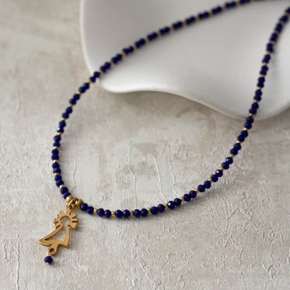 Collar Virgen del Pilar dorado