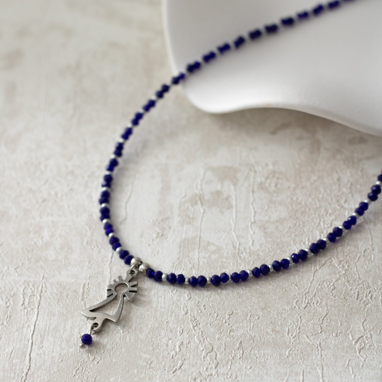 Collar Virgen del Pilar acero