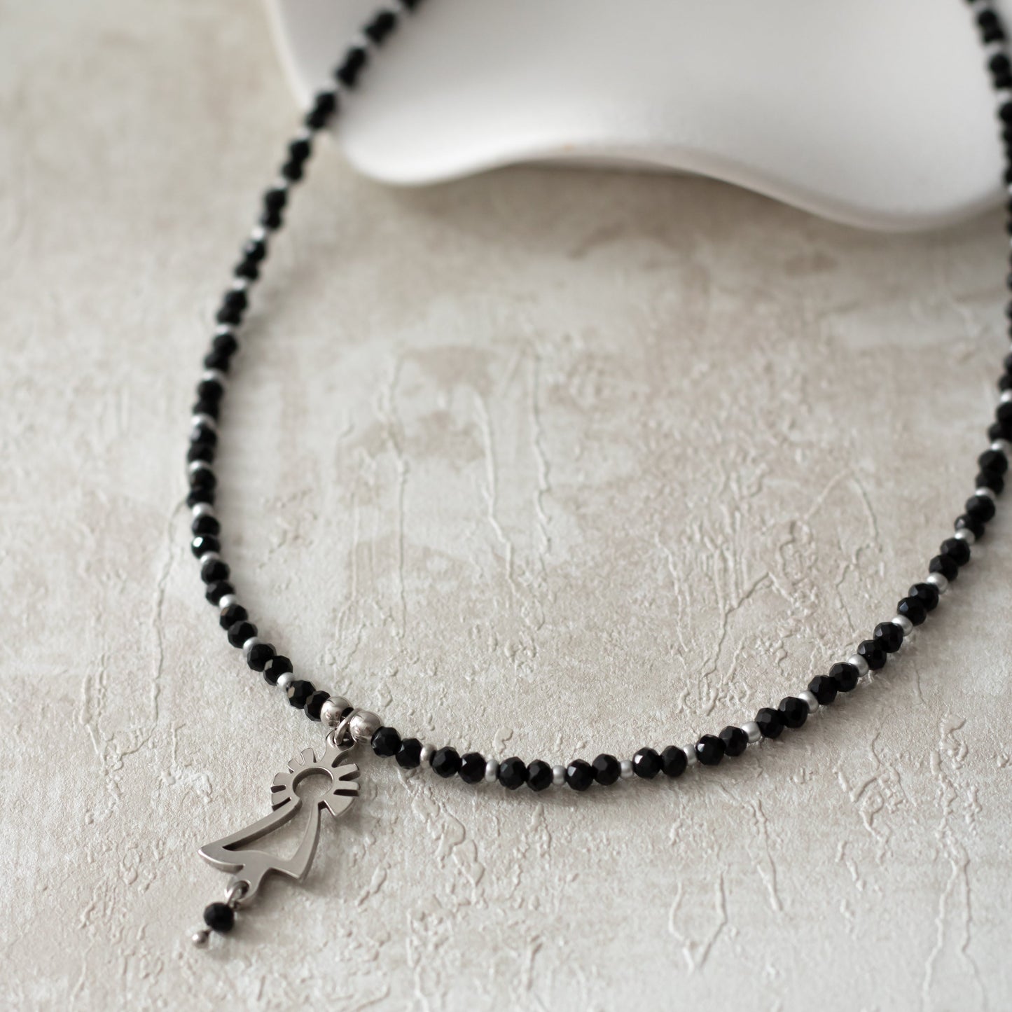 Collar Virgen del Pilar acero
