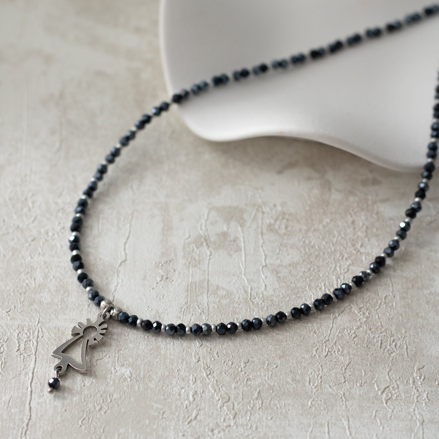 Collar Virgen del Pilar acero