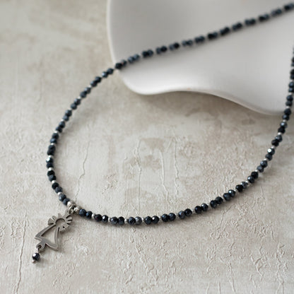Collar Virgen del Pilar acero