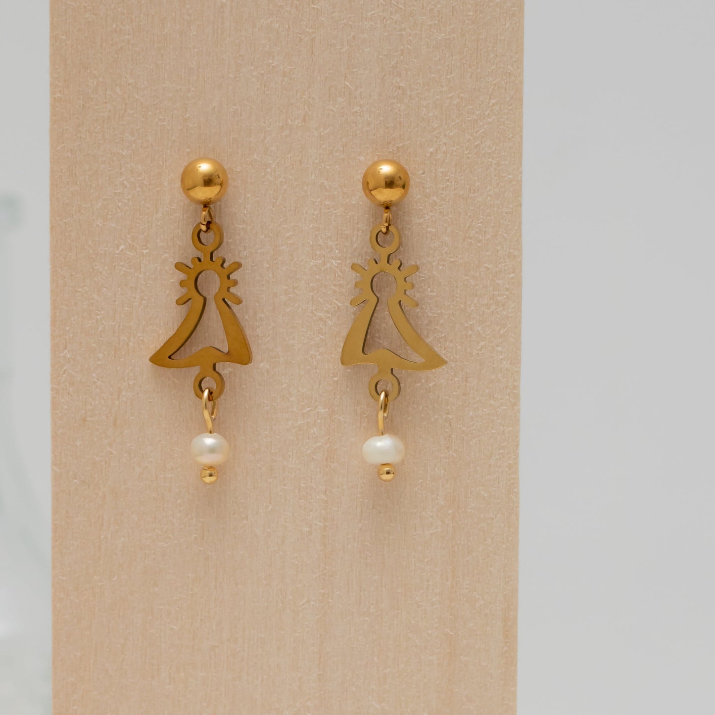 Pendientes Virgen del Pilar pequeña
