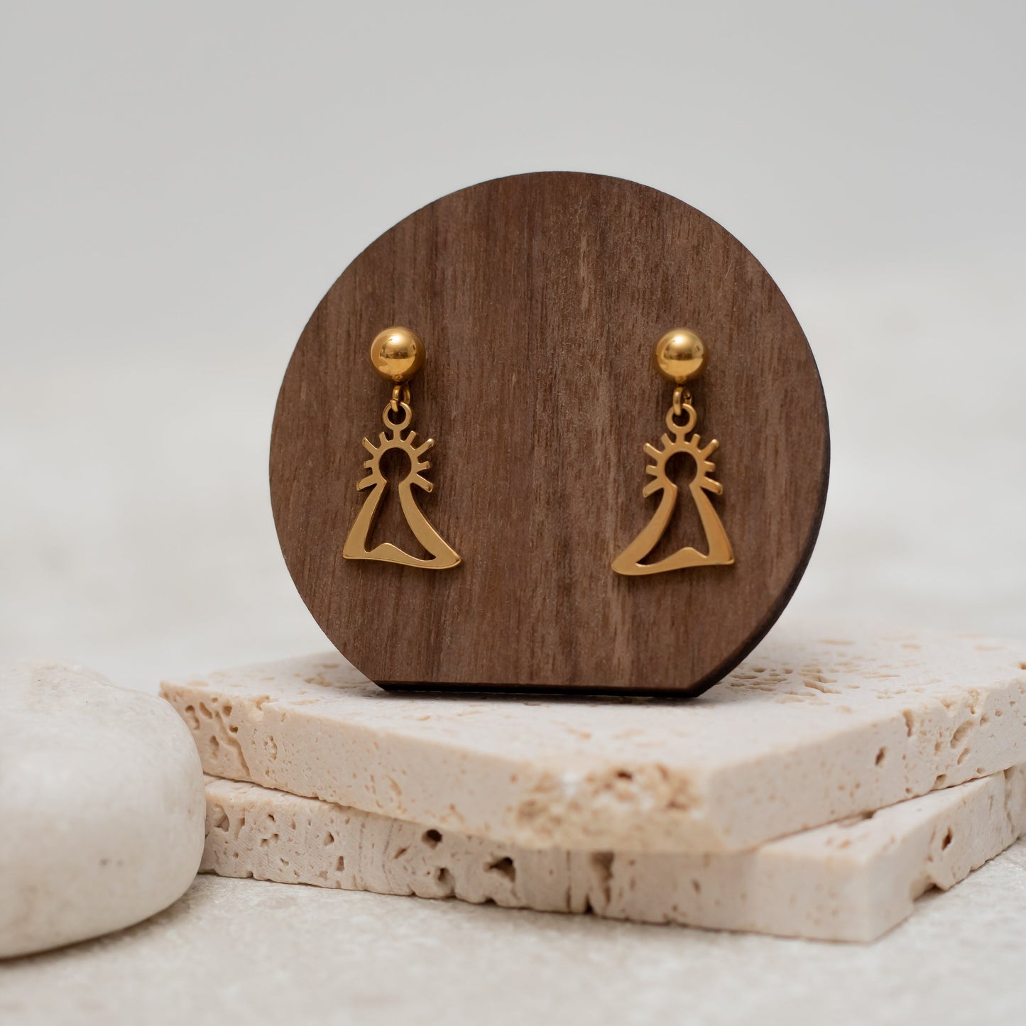 Pendientes Virgen del Pilar pequeña
