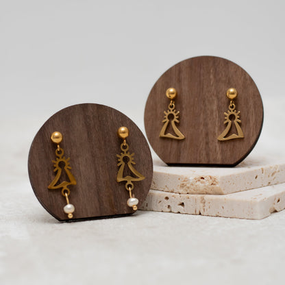 Pendientes Virgen del Pilar pequeña