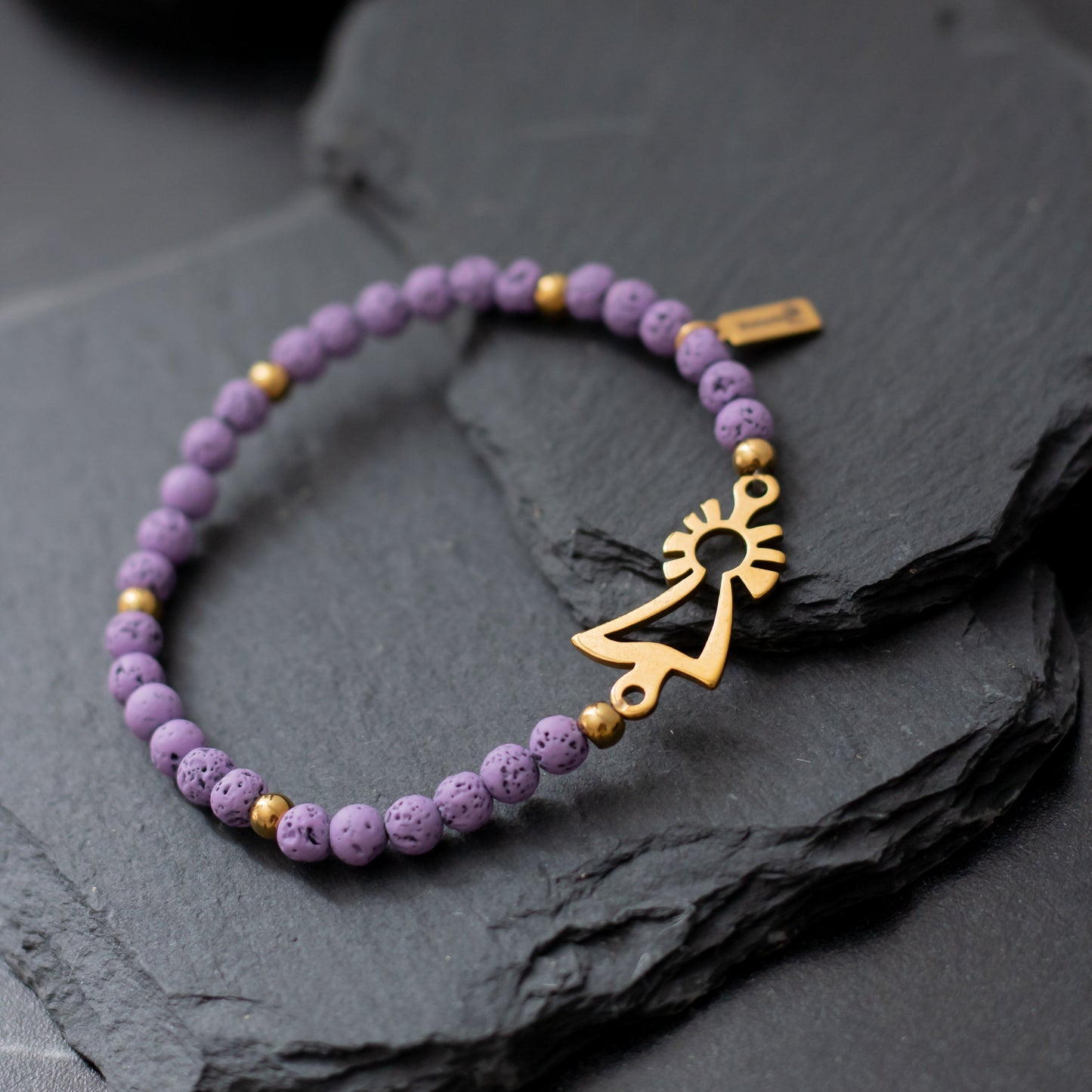 Pulsera Virgen del Pilar dorada