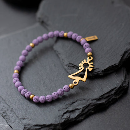 Pulsera Virgen del Pilar dorada