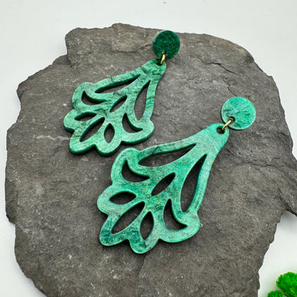 Pendientes Glitter Green