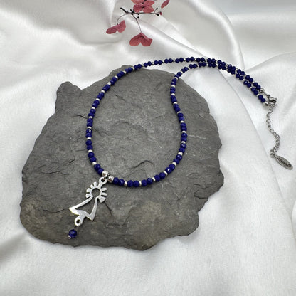 Collar Virgen del Pilar acero