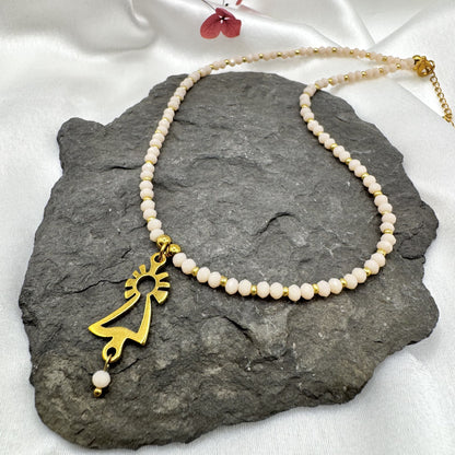 Collar Virgen del Pilar oro