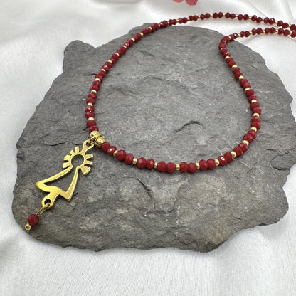 Collar Virgen del Pilar oro