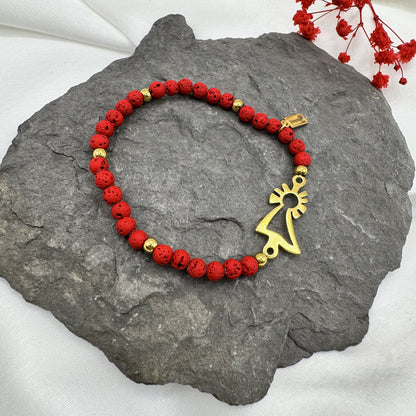 Pulsera Virgen del Pilar dorada