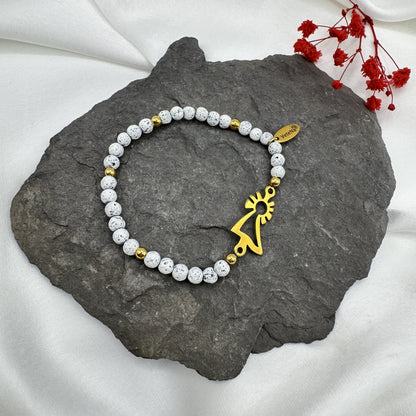 Pulsera Virgen del Pilar dorada