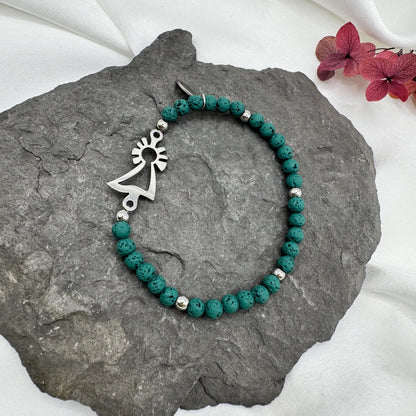 Pulsera Virgen del Pilar acero