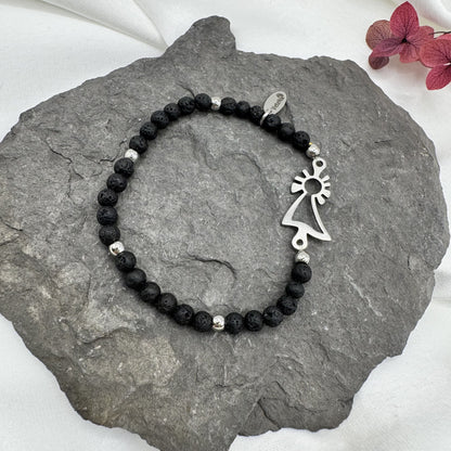 Pulsera Virgen del Pilar acero