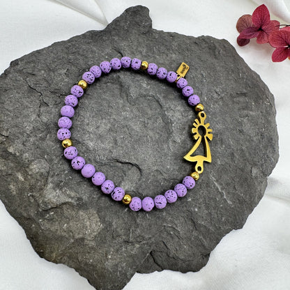 Pulsera Virgen del Pilar dorada