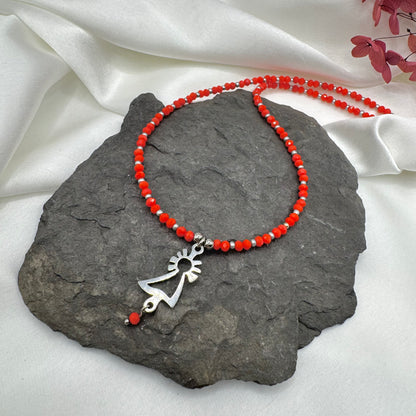 Collar Virgen del Pilar acero