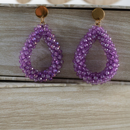 Pendiente Maxigota cristal