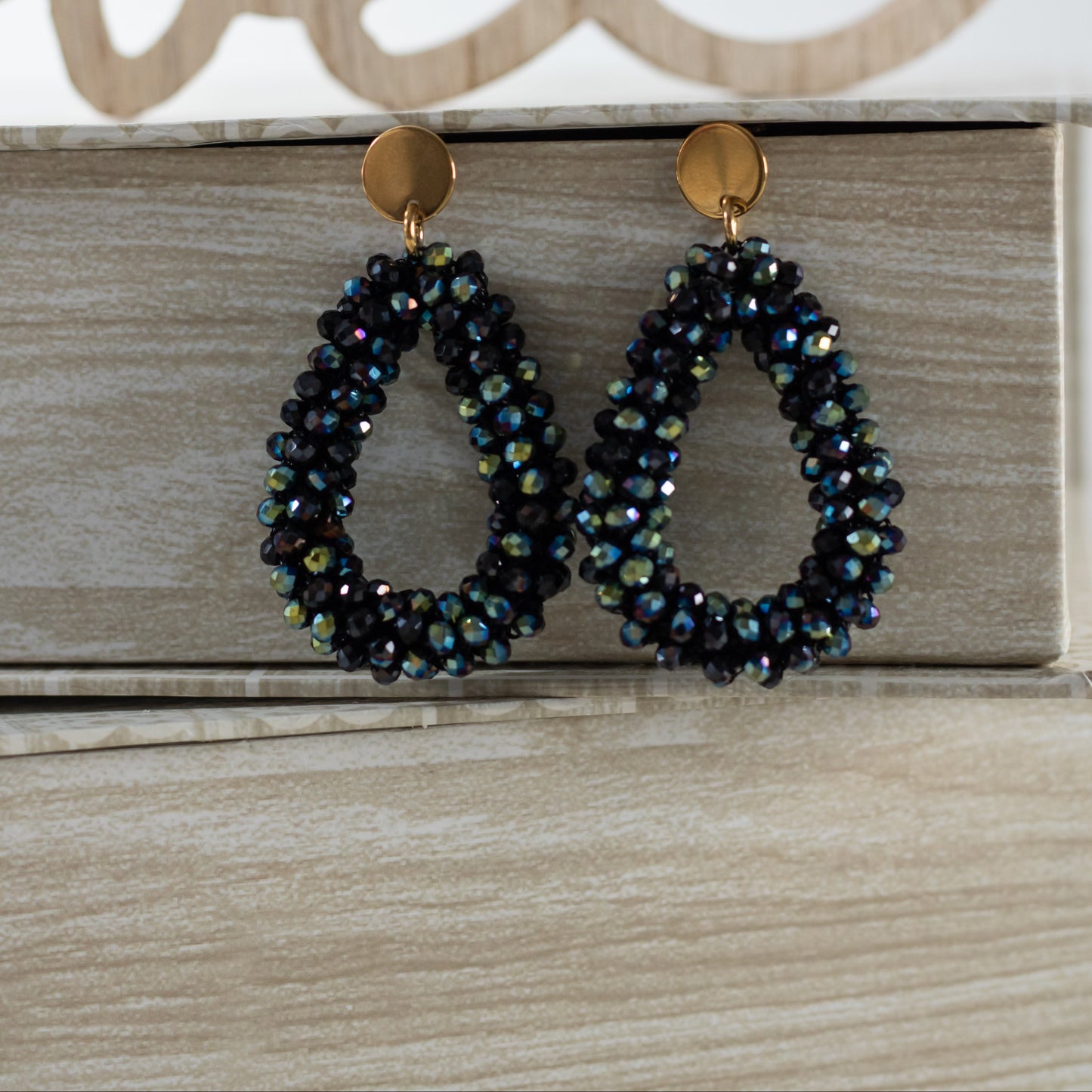 Pendiente Maxigota cristal