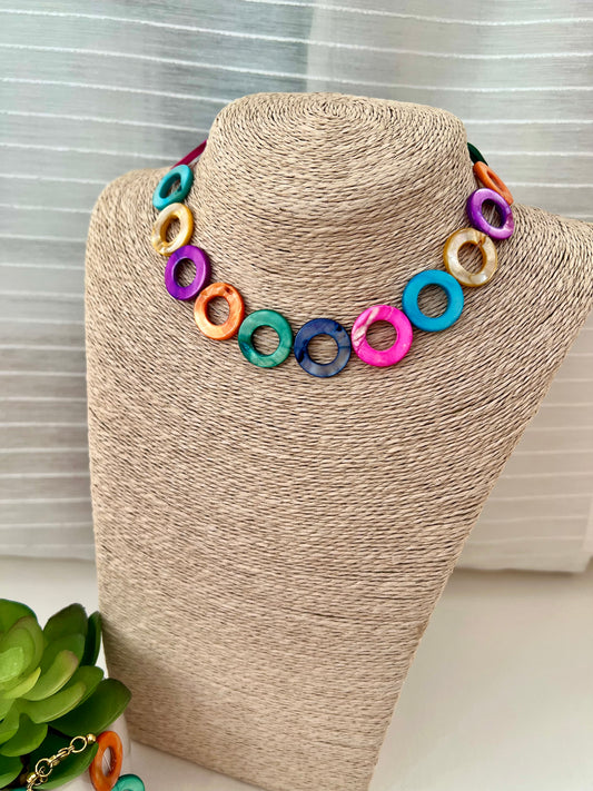 Choker Nácar color