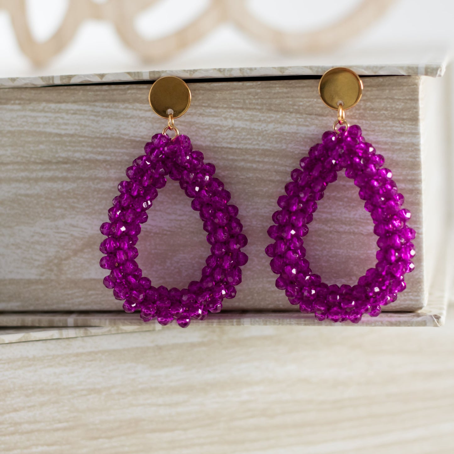 Pendiente Maxigota cristal