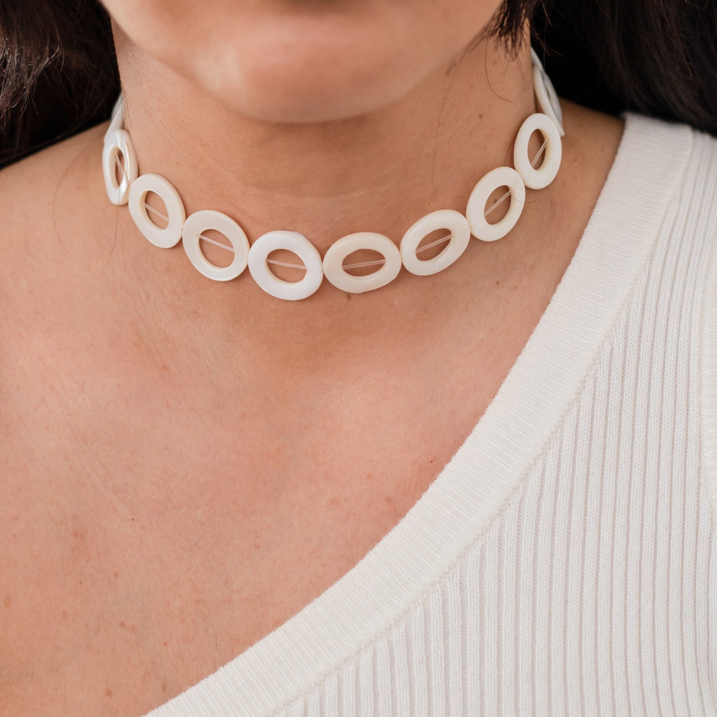 Choker Luna de Nácar
